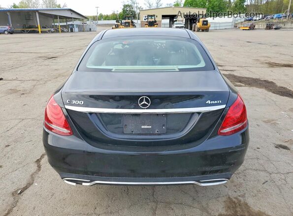 55SWF4KB0HU202895 2017 MERCEDES-BENZ C Black უკანა ხედი