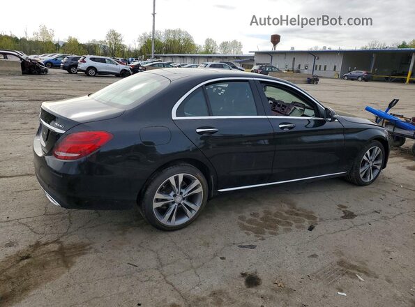 55SWF4KB0HU202895 2017 MERCEDES-BENZ C Black უკანა მარჯვენა