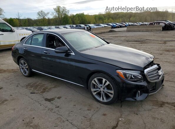 55SWF4KB0HU202895 2017 MERCEDES-BENZ C Black წინა მარჯვენა
