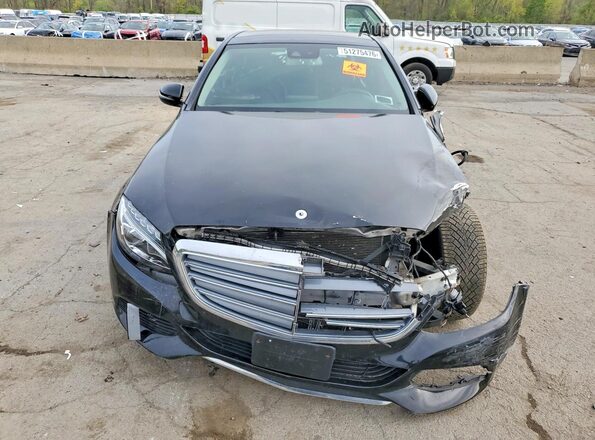 55SWF4KB0HU202895 2017 MERCEDES-BENZ C Black წინა ხედი