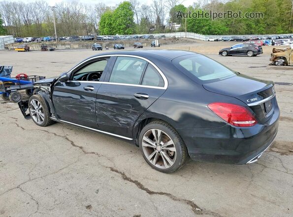 55SWF4KB0HU202895 2017 MERCEDES-BENZ C Black უკანა მარცხენა
