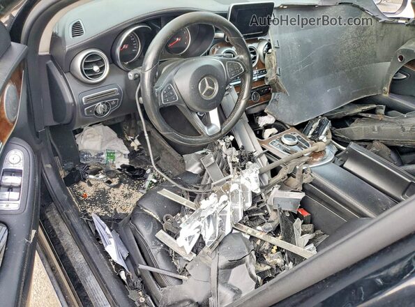 55SWF4KB0HU202895 2017 MERCEDES-BENZ C Black წინა პანელის ხედი