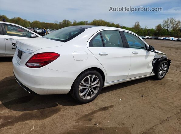 55SWF4KB0HU211788 2017 MERCEDES-BENZ C White უკანა მარჯვენა