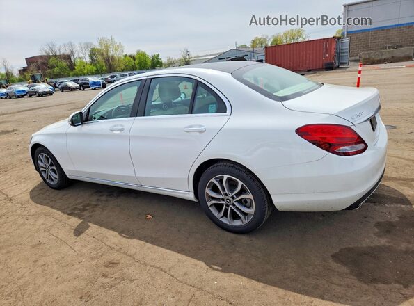 55SWF4KB0HU211788 2017 MERCEDES-BENZ C White უკანა მარცხენა