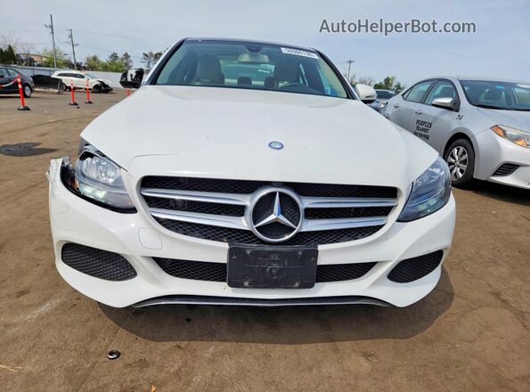 55SWF4KB0HU211788 2017 MERCEDES-BENZ C White წინა ხედი