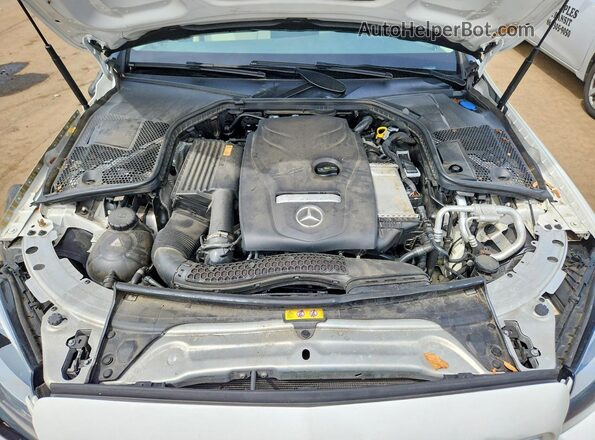 55SWF4KB0HU211788 2017 MERCEDES-BENZ C White უკანა სალონის ხედი
