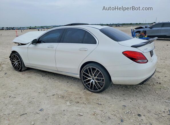 55SWF4KB0JU248197 2018 MERCEDES-BENZ C White Задня ліва чверть