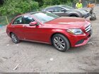 2016 Mercedes-benz C 300 4matic Red vin: 55SWF4KB1GU120446