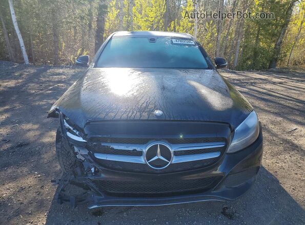 55SWF4KB2GU111576 2016 MERCEDES-BENZ C Black წინა ხედი