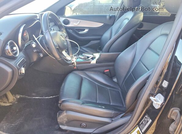 55SWF4KB2GU111576 2016 MERCEDES-BENZ C Black წინა სალონის ხედი