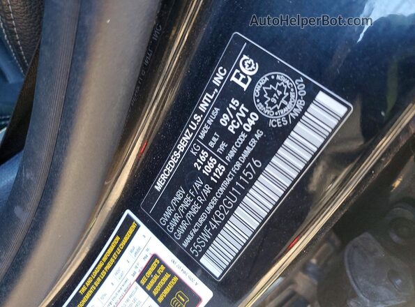 55SWF4KB2GU111576 2016 MERCEDES-BENZ C Black ძრავის განყოფილების ხედი