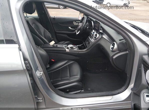 55SWF4KB2GU126983 2016 MERCEDES-BENZ C-CLASS Gray Սալոնի դիմացի տեսք