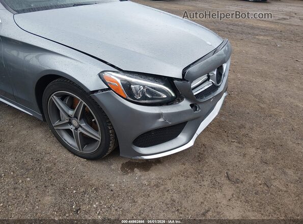 55SWF4KB2GU126983 2016 MERCEDES-BENZ C-CLASS Gray Դիմացի տեսք