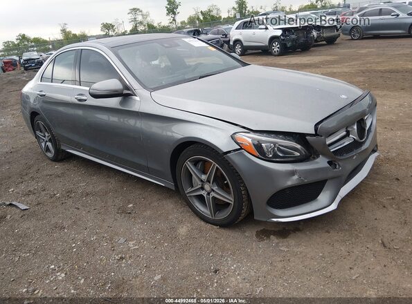 55SWF4KB2GU126983 2016 MERCEDES-BENZ C-CLASS Gray Առջևի աջ