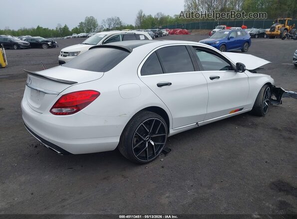 55SWF4KB2GU127891 2016 MERCEDES-BENZ C-CLASS White Հետևի աջ