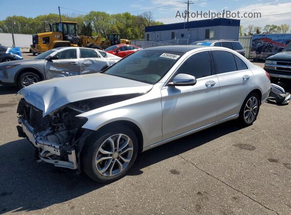 55SWF4KB2GU134260 2016 MERCEDES-BENZ C Silver Передня ліва чверть
