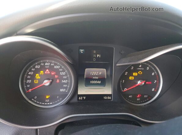 55SWF4KB2GU134260 2016 MERCEDES-BENZ C Silver Вид щитка приладів