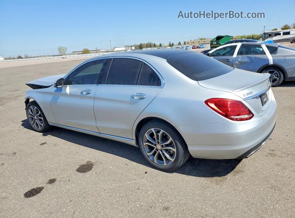 55SWF4KB2GU134260 2016 MERCEDES-BENZ C Silver Задня ліва чверть
