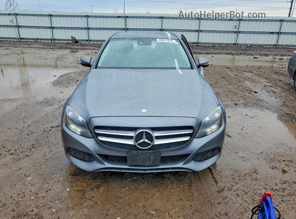 55SWF4KB2HU196100 2017 MERCEDES-BENZ C Gray წინა ხედი