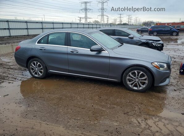 55SWF4KB2HU196100 2017 MERCEDES-BENZ C Gray წინა მარჯვენა