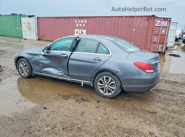 55SWF4KB2HU196100 2017 MERCEDES-BENZ C Gray უკანა მარცხენა