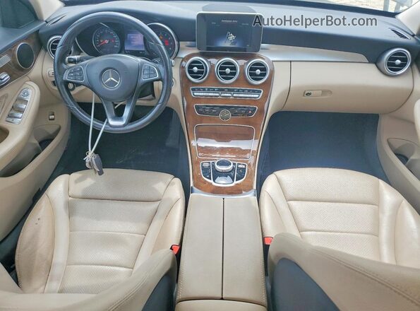 55SWF4KB2HU221609 2017 MERCEDES-BENZ C Black Առջևի վահանակի տեսք