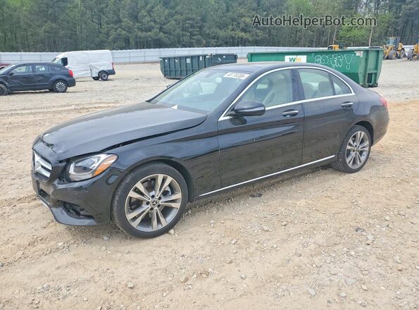 55SWF4KB2HU221609 2017 MERCEDES-BENZ C Black Առջևի ձախ երեք քառորդ տեսարան