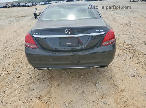 55SWF4KB2HU221609 2017 MERCEDES-BENZ C Black Հետևի տեսք