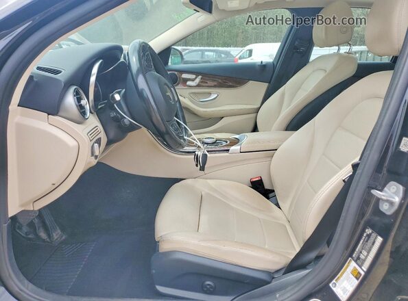 55SWF4KB2HU221609 2017 MERCEDES-BENZ C Black Սալոնի դիմացի տեսք