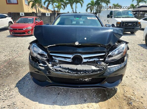 55SWF4KB3GU125180 2016 MERCEDES-BENZ C Black Դիմացի տեսք