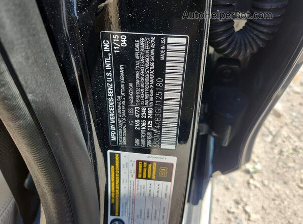 55SWF4KB3GU125180 2016 MERCEDES-BENZ C Black Շարժիչի բաժամունքի տեսք