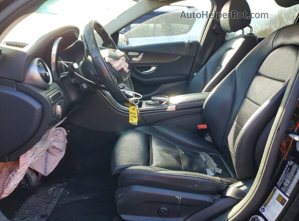 55SWF4KB3GU172144 2016 MERCEDES-BENZ C Black წინა სალონის ხედი