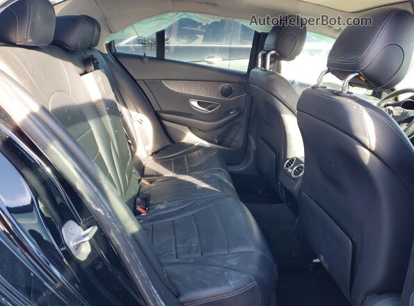 55SWF4KB3GU172144 2016 MERCEDES-BENZ C Black უკანა სავარძლების ხედი