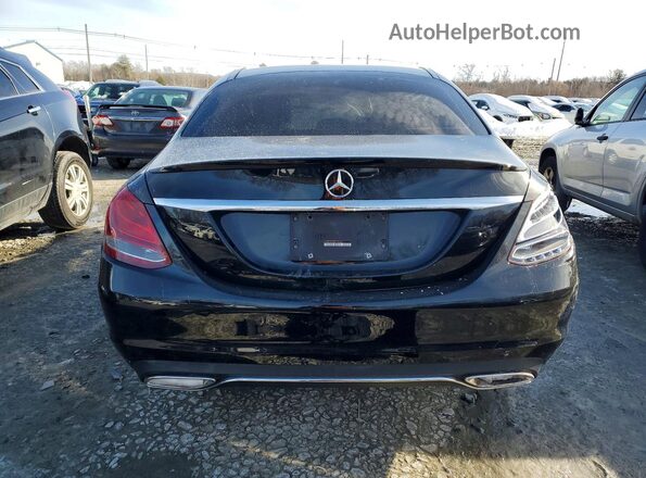 55SWF4KB3GU172144 2016 MERCEDES-BENZ C Black უკანა ხედი