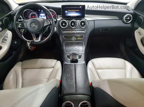 55SWF4KB3GU175335 2016 MERCEDES-BENZ C Silver Առջևի վահանակի տեսք