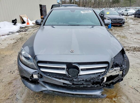55SWF4KB4JU279145 2018 MERCEDES-BENZ C Gray Widok z przodu