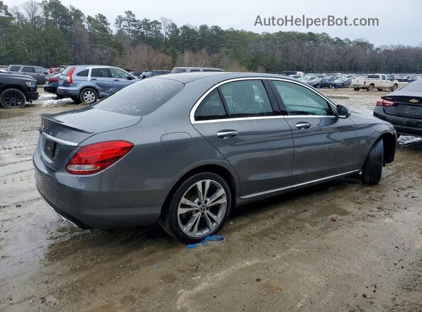 55SWF4KB4JU279145 2018 MERCEDES-BENZ C Gray Tył prawy