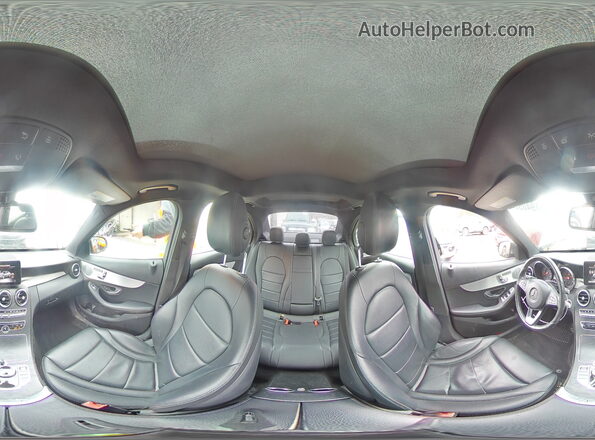 55SWF4KB4JU279145 2018 MERCEDES-BENZ C Gray Widok wnętrza 360 stopni