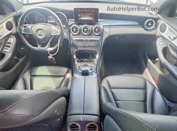 55SWF4KB5GU104881 2016 MERCEDES-BENZ C Silver Widok deski rozdzielczej