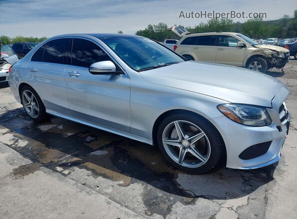 55SWF4KB5GU104881 2016 MERCEDES-BENZ C Silver Przód prawy