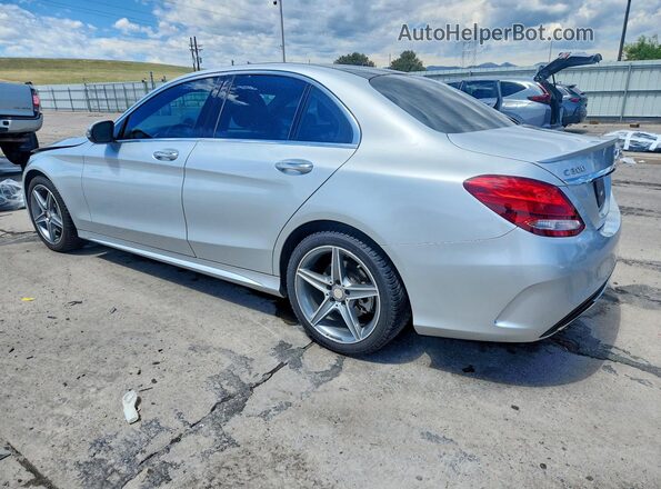55SWF4KB5GU104881 2016 MERCEDES-BENZ C Silver Tył lewy