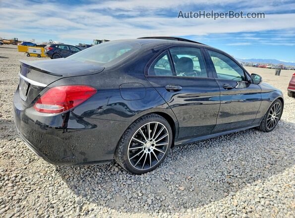55SWF4KB5HU206604 2017 MERCEDES-BENZ C Black Trasero derecho