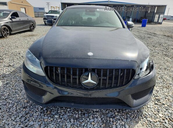 55SWF4KB5HU206604 2017 MERCEDES-BENZ C Black Vista frontal
