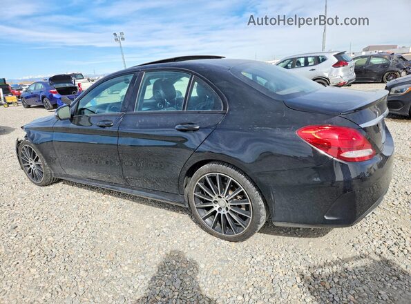 55SWF4KB5HU206604 2017 MERCEDES-BENZ C Black Trasero izquierdo