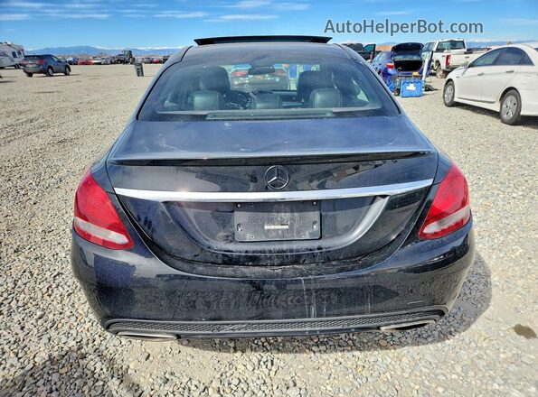55SWF4KB5HU206604 2017 MERCEDES-BENZ C Black Vista trasera