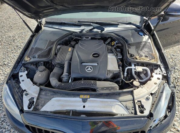 55SWF4KB5HU206604 2017 MERCEDES-BENZ C Black Vista interior trasera