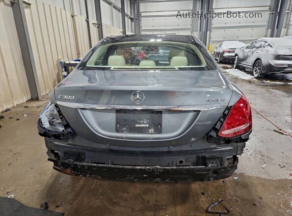 55SWF4KB6HU206532 2017 MERCEDES-BENZ C Silver Vista trasera