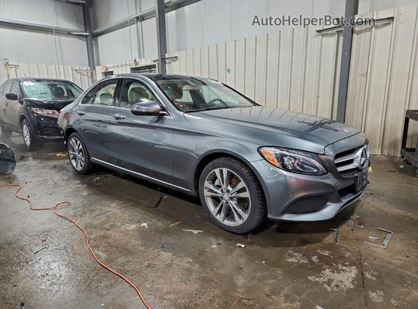 55SWF4KB6HU206532 2017 MERCEDES-BENZ C Silver Delantero derecho