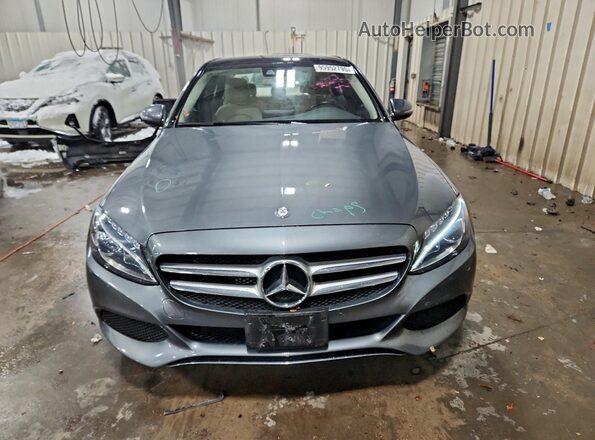 55SWF4KB6HU206532 2017 MERCEDES-BENZ C Silver Vista frontal