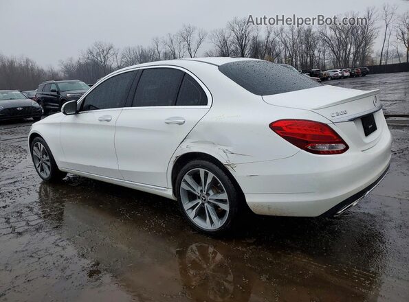 55SWF4KB6JU279194 2018 MERCEDES-BENZ C Белый Задняя левая четверть
